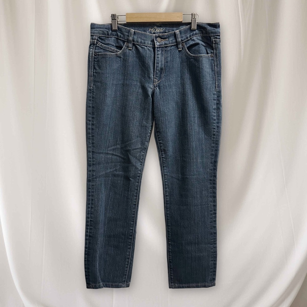 Old Navy Women's Straight Leg Jeans - Dark Blue